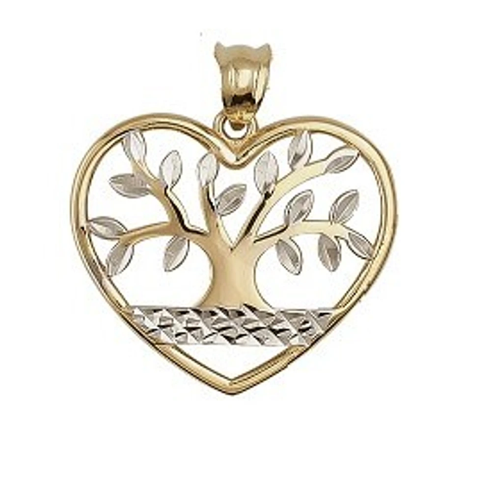 10K 2-Tone Gold Pendant - Tree of Life | Doucet Latendresse
