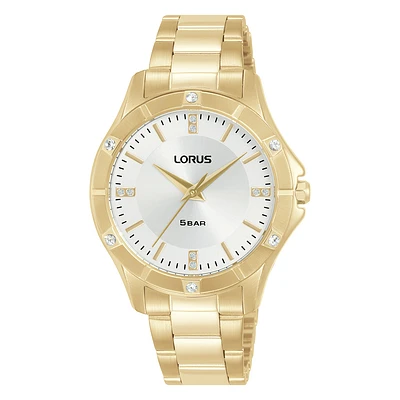 Montre Lorus pour femme quartz  acier inoxydale or | Doucet Latendresse
