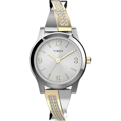 Montre Femme Timex 25 mm Bicolore avec Accents de Cristaux | Doucet Latendresse