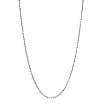 Stainless Steel Rope Chain Necklace – 3mm - 18