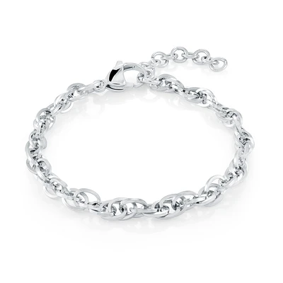 Bracelet Chaîne Rolo en Acier Inoxydable – 6,25