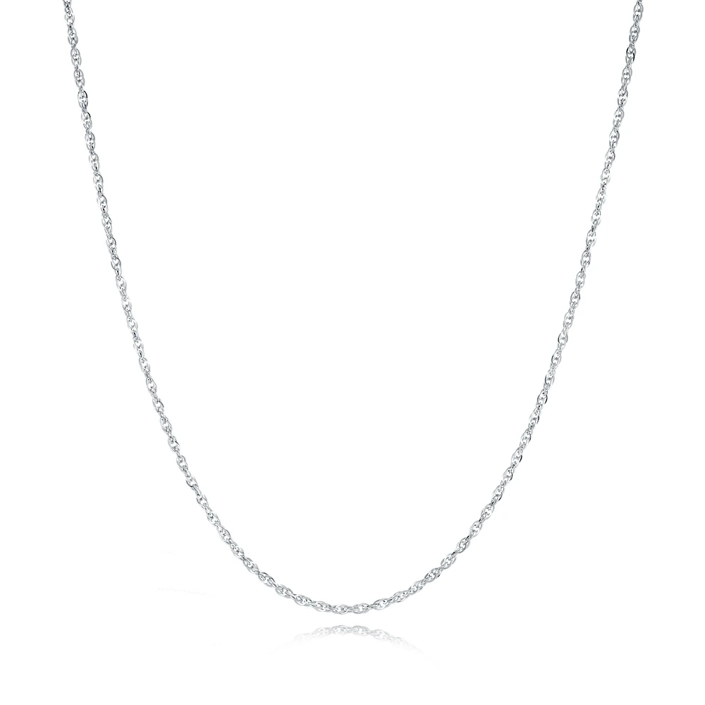 Stainless Steel 7mm Rope Chain Necklace – 18