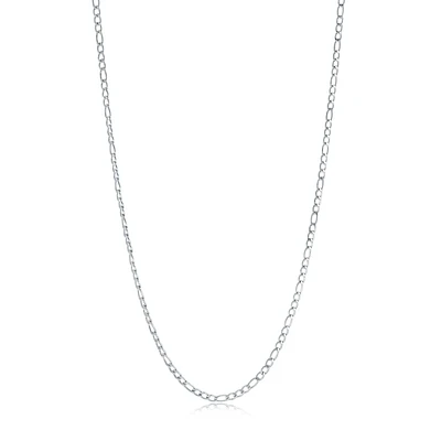 3mm Stainless Steel Figaro Chain Necklace – 18