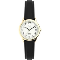 Timex Gold Tone Watch with Black Resin Strap – 25mm, INDIGLO, Date | Doucet Latendresse