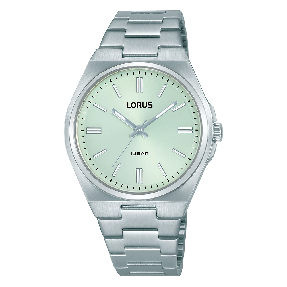 Montre Lorus en Acier Inoxydable – Cadran Vert Menthe 34 mm | Doucet Latendresse