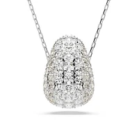 Collier pendentif Swarovski Sublima – Dôme Pavé moyen (38 – 45 cm). Color: blanc | Doucet Latendresse