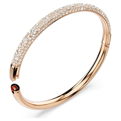 Bracelet Rigide Snow Pavé Swarovski Sublima (Meteora) Ton Doré Rose avec Cristaux – 7