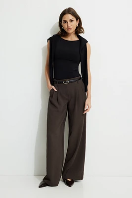 Jourdan Mid Rise Wide Leg Pants