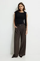 Jourdan Mid Rise Wide Leg Pants