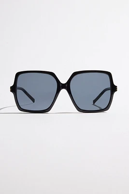 Lunettes de soleil carrées surdimensionnées des années 70