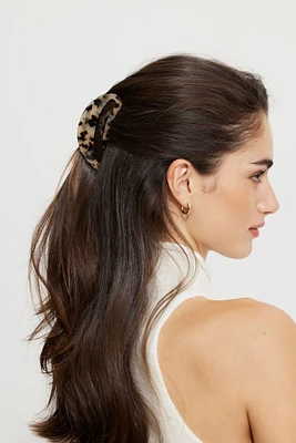 Pince à cheveux arrondie en acétate