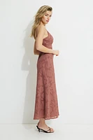 Sage Floral Maxi Dress