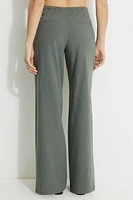 Pantalon à jambe large et cordon nouer