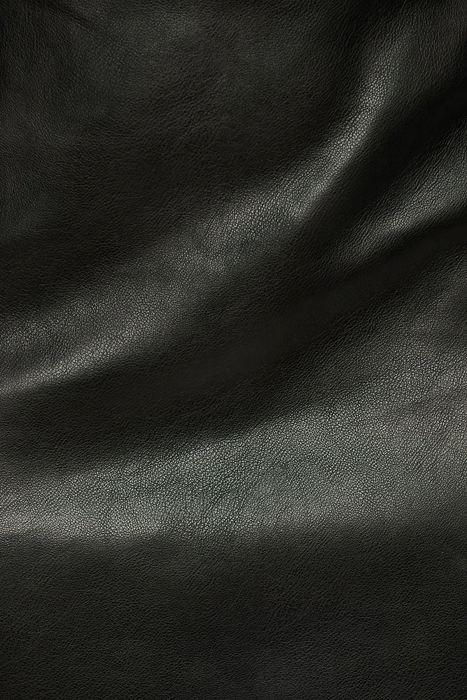 Robe midi en faux cuir à col licou