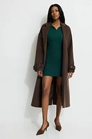 Minirobe polo en tricot côtel