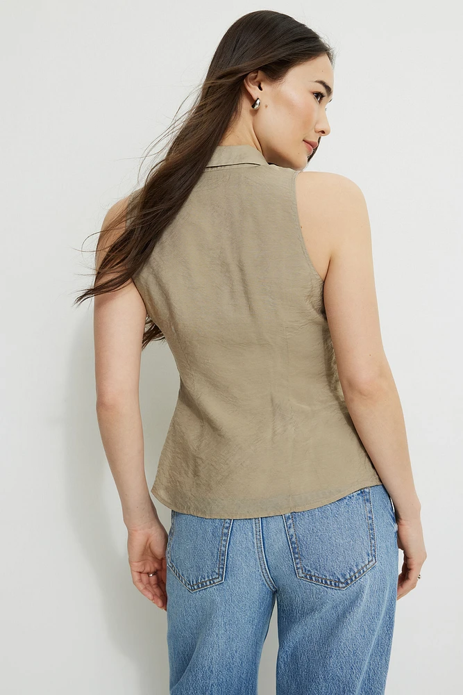 Shirt Collar Vest