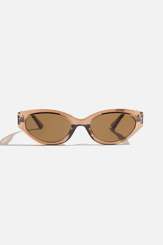 Lunettes de soleil minces « Œil de chat »