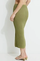 Jupe maxi en pointelle