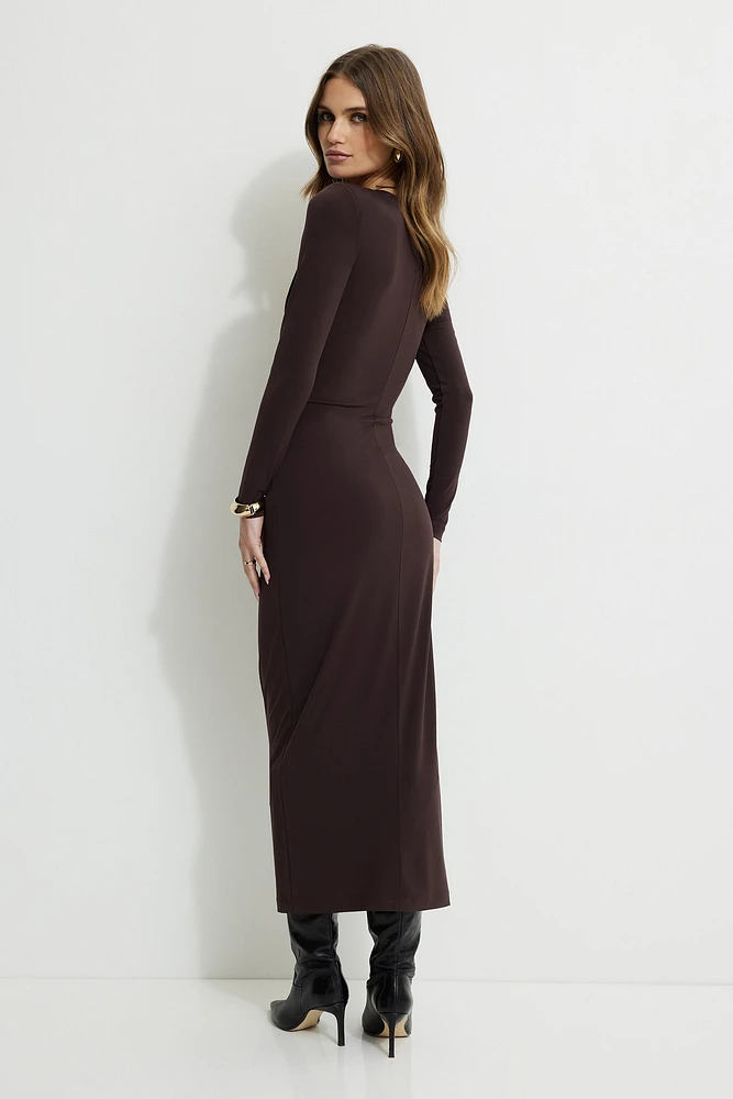 Deep V Maxi Dress