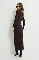 Deep V Maxi Dress