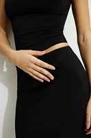 Jupe midi de style nuisette avec picot