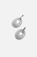 Petites boucles d’oreilles ornées de pierres style heurtoir