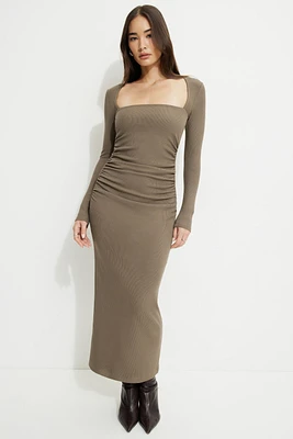 Robe maxi côtelé style boléro Cherry