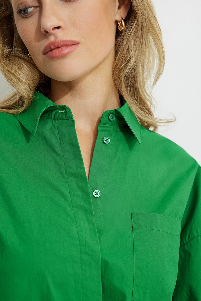 Chemise ample en popeline Monroe