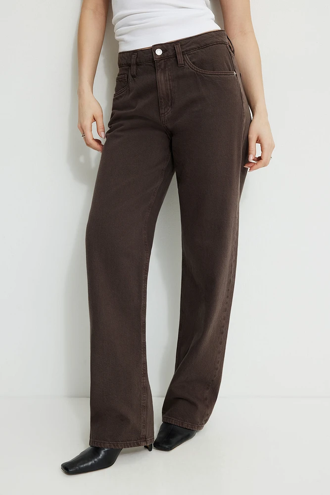 Mika Mid Rise Relaxed Straight Leg Jeans