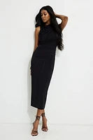Draped Sculpt Maxi Dress
