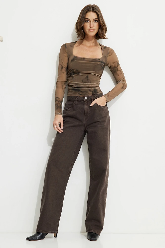 Haut froncé en maille Scarlette