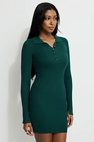 Minirobe polo en tricot côtel