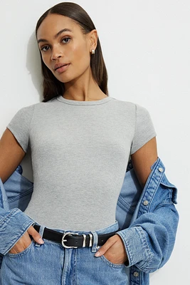 Ceinture en faux cuir classique