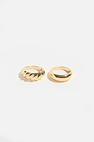 2-Pack Dome Rings