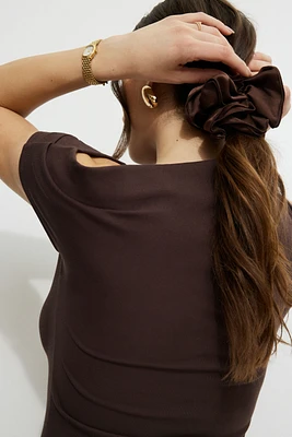 Élastique chouchou étagé en satin