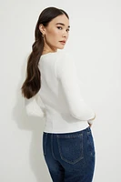 Alyssa Ribbed Scoop Sweater