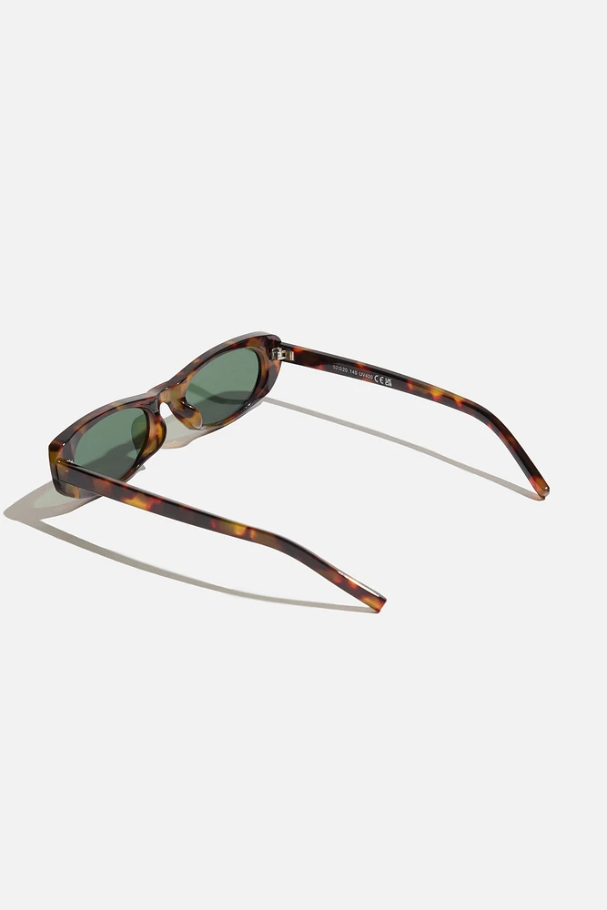 Super Slim Oval Sunglasses