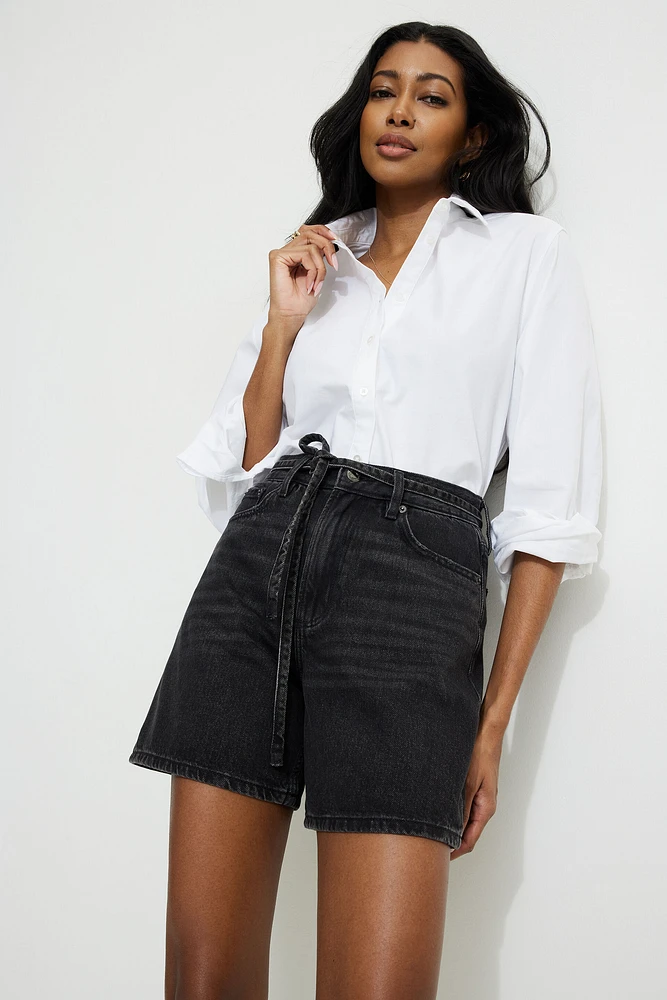 Short en denim avec cordon Charlie