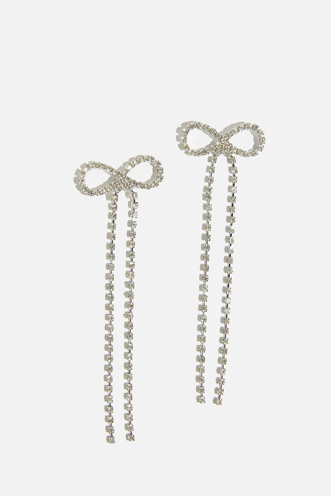 Boucles d’oreilles pendantes en forme de boucle
