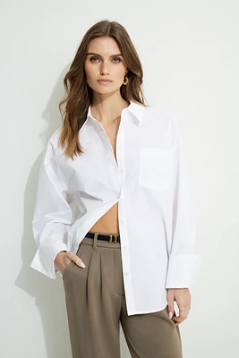 Chemise ample en popeline Monroe