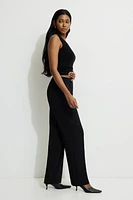 Pintuck Straight Leg Pants