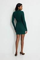 Minirobe polo en tricot côtel