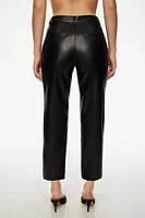 Pantalon à la cheville Vika en faux cuir