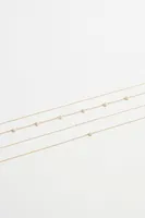 Collier superposé délicat à perles