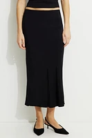Jupe midi de style nuisette avec picot