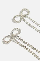 Boucles d’oreilles pendantes en forme de boucle