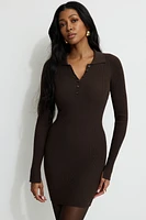 Minirobe polo en tricot côtel