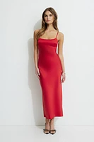 Robe maxi en satin Amira