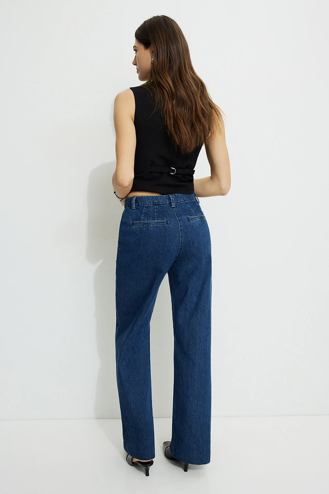 High Rise Wide Leg Trouser Jeans