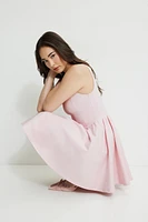 Minirobe évasée en tricot point de Rome Kerina